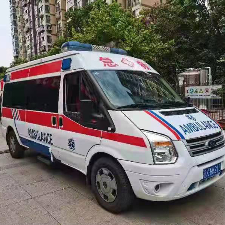 金溪长途救护车护送病人返乡